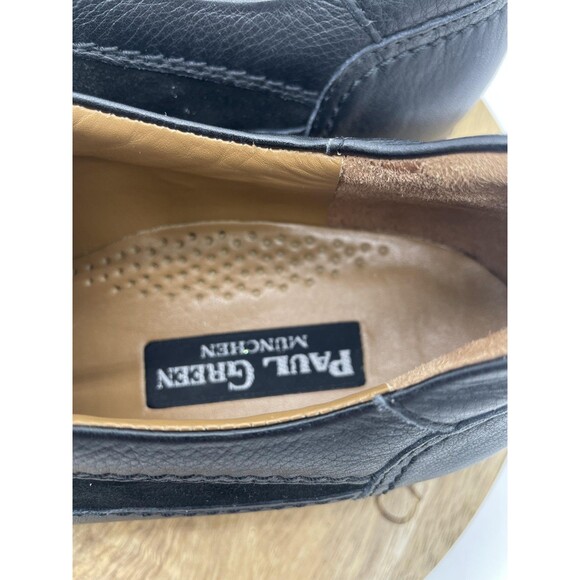 Paul Green Sneakers Womens 7.5 Black Leather Suede Lace Up Comfort Sneakers - Picture 6 of 12